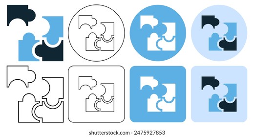 Solution, teamwork, puzzle, jigsaw puzzle icon symbol ui and ux design, glyphs and stroke line icon sign icon symbol ui and ux design, glyphs and stroke line icon	