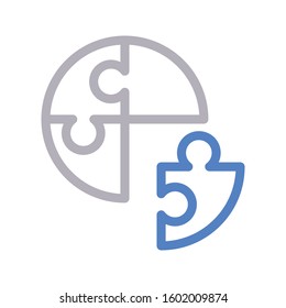 solution vector color line icon 
