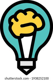 solution vector colour line icon