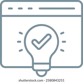 Solution vector icon. Can be used for printing, mobile and web applications.