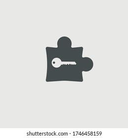 Solution vector icon illustration sign