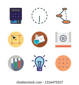 solution vector icon set