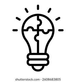 Solution Vector Line Icon Design