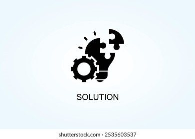 Solution Vector Or Logo Sign Symbol Illustration