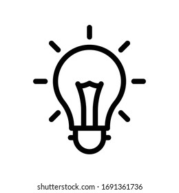 solution vector thin line icon 