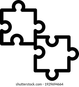 solution vector thin line icon