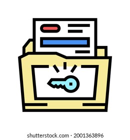 Lösungen für komplexe Geschäftsabläufe Farbsymbol Vektorgrafik. Lösungen für komplexe Geschäftsabläufe. einzelne Symbolillustration