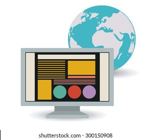 Solutions digital design, vector illustration eps 10