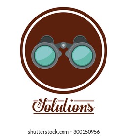 Solutions digital design, vector illustration eps 10