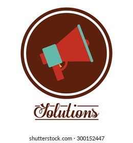 Solutions digital design, vector illustration eps 10