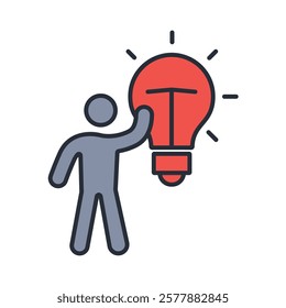 solutions icon. vector.Editable stroke.linear style sign for use web design,logo.Symbol illustration.
