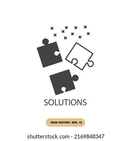 solutions icons  symbol vector elements for infographic web