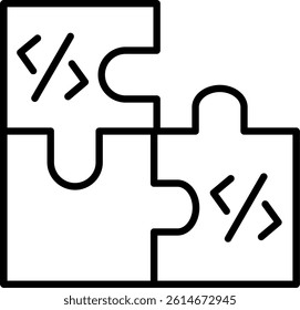 Solutions Line Vector Icon Design