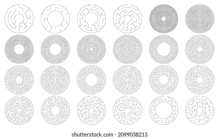 Solvable maze labyrinth vector ilustration