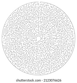 Ilustración del vector del laberinto de laberinto soluble
