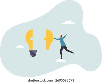 Solve business problem with creativity, finishing or complete brilliant idea,character for design.