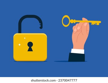 Solve business problem, professional to give solutions. Flat vector illustration