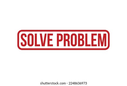 Solve Problem Rubber Stamp Seal Vector