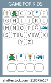 Solve the riddle and collect the word. Worksheet for preschool kids, kids activity sheet, printable worksheet
