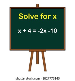 solve for x, math quiz