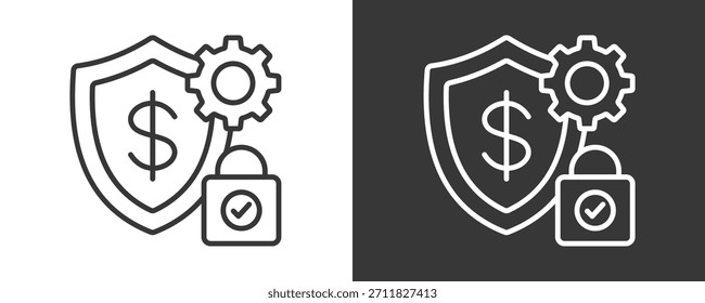 Solvency Icon Set Vector Collection Isolated In Black And White