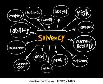 Mapa del espíritu de solvencia, concepto de negocio para presentaciones e informes