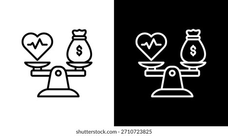 Solvency Ratios With Icon Set Design