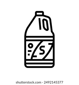 solvent dry cleaning line icon vector. solvent dry cleaning sign. isolated contour symbol black illustration