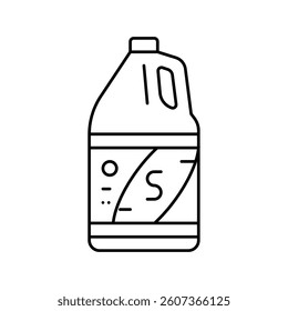 solvent dry cleaning line icon vector. solvent dry cleaning sign. isolated contour symbol black illustration