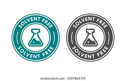 Solvent free design logo template illustration