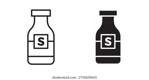 Solvent icon, outline style icon for web site or mobile app, vector graphics