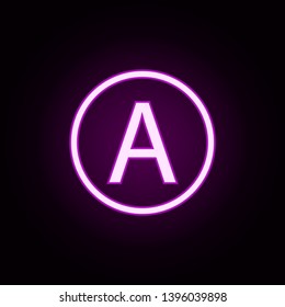 solvent neon icon. Elements of laundry set. Simple icon for websites, web design, mobile app, info graphics