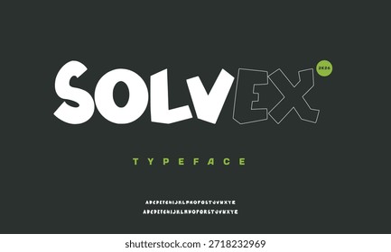 Alfabeto de Vector Solvex, simplemente alfabeto de fuente