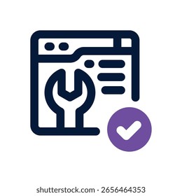 Doppeltonsymbol wird aufgelöst. Schlankes und modernes Vektorsymbol für Websites, mobile Apps, Marketingmaterialien und Unternehmensdesign. Voll skalierbar und sofort einsatzbereit.