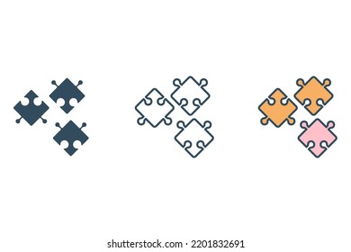 Solving solution line icon. Simple element illustration.  Solving solution concept outline symbol design.