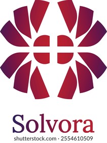 The Solvora logo embodies a deep emotional narrative, symbolizing the struggle of individuals submerged in sadness while reaching out for hope and salvation.