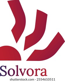 The Solvora logo embodies a deep emotional narrative, symbolizing the struggle of individuals submerged in sadness while reaching out for hope and salvation.