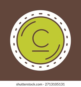 Kreatives Vektorgrafik-Symbol für Som Currency