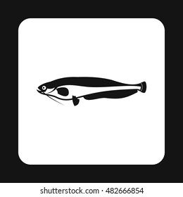 Som icon in simple style isolated on white background. Sea creatures symbol vector illustration