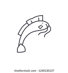 Som line icon concept. Som vector linear illustration, symbol, sign
