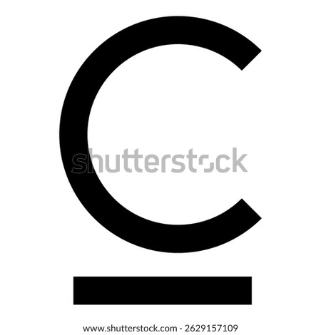 Som sign Kyrgyzstani currency symbol icon black color vector illustration image flat style simple