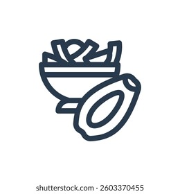 Som Tam Vector Icon for Songkran
