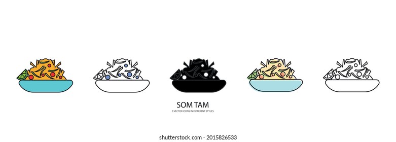 som tam vector type icon 