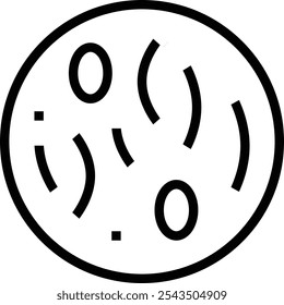 ein kleines Symbol. Dünnes lineares Design einzeln auf weißem Hintergrund