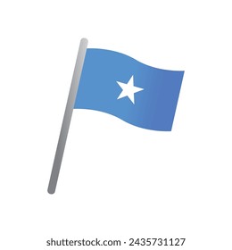 icono de bandera somalí plantilla de vector ilustración diseño de logotipo