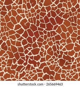 Somali giraffe skin brown vector seamless pattern