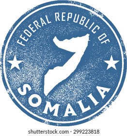 Somalia Africa Country Stamp