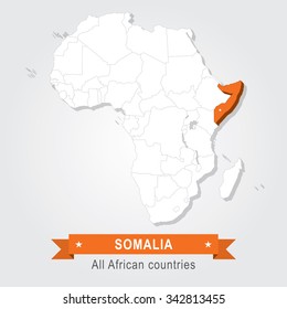 Somalia. All the countries of Africa.