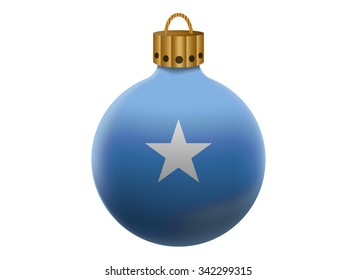 somalia christmas ball isolated