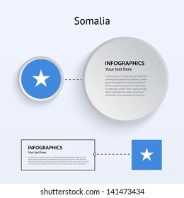 Somalia Country Set of Banners on gray background for Infographic and Presentation. Vector illustration.